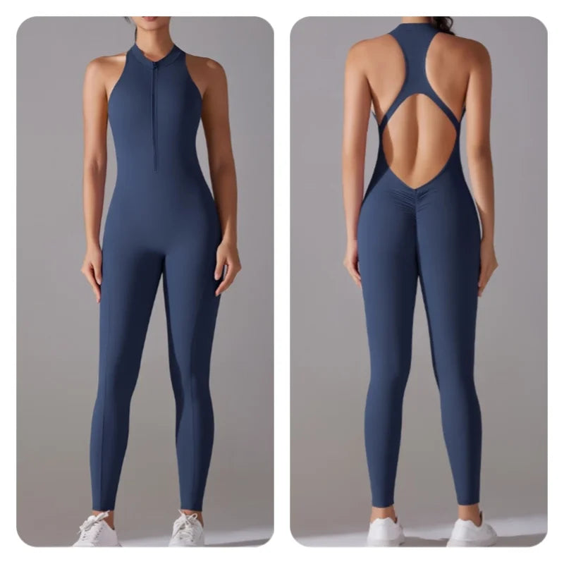 Women’s One-Piece Fitness Jumpsuit
