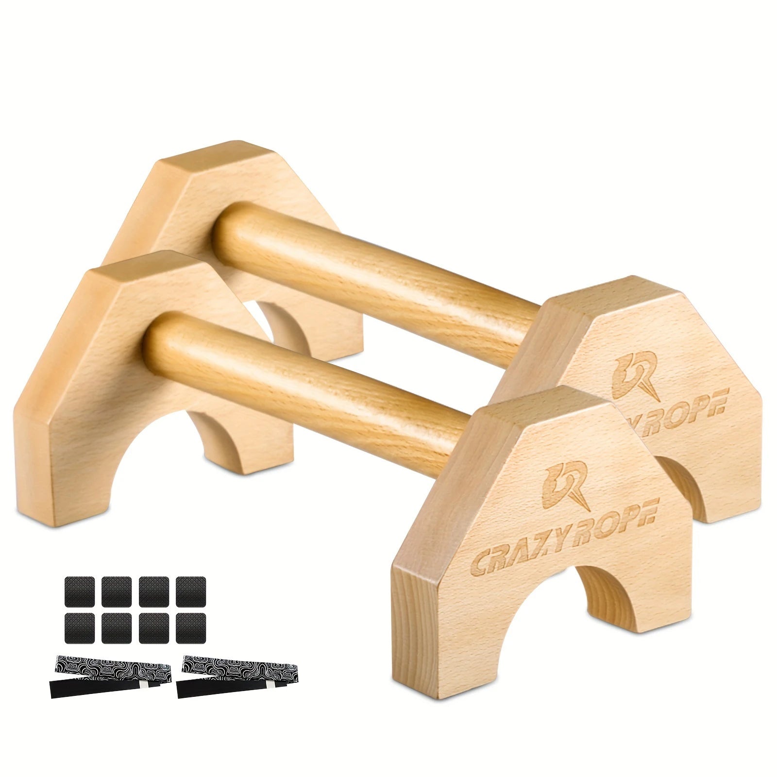 Wooden Push-Up Bar Stands