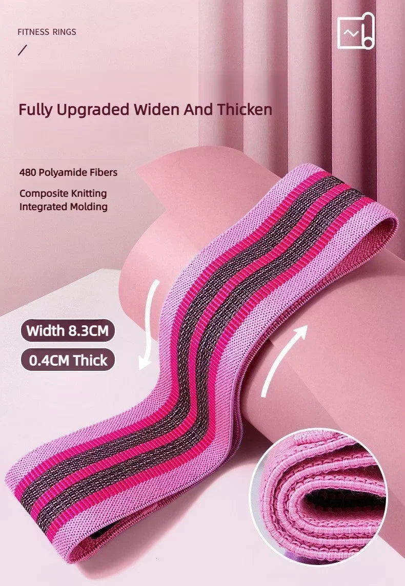 Fabric Resistance Hip Bands 3-Pack