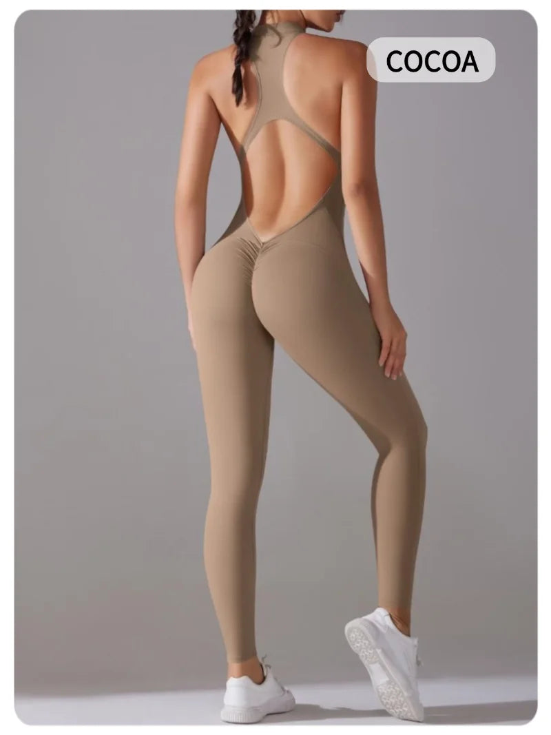 Women’s One-Piece Fitness Jumpsuit