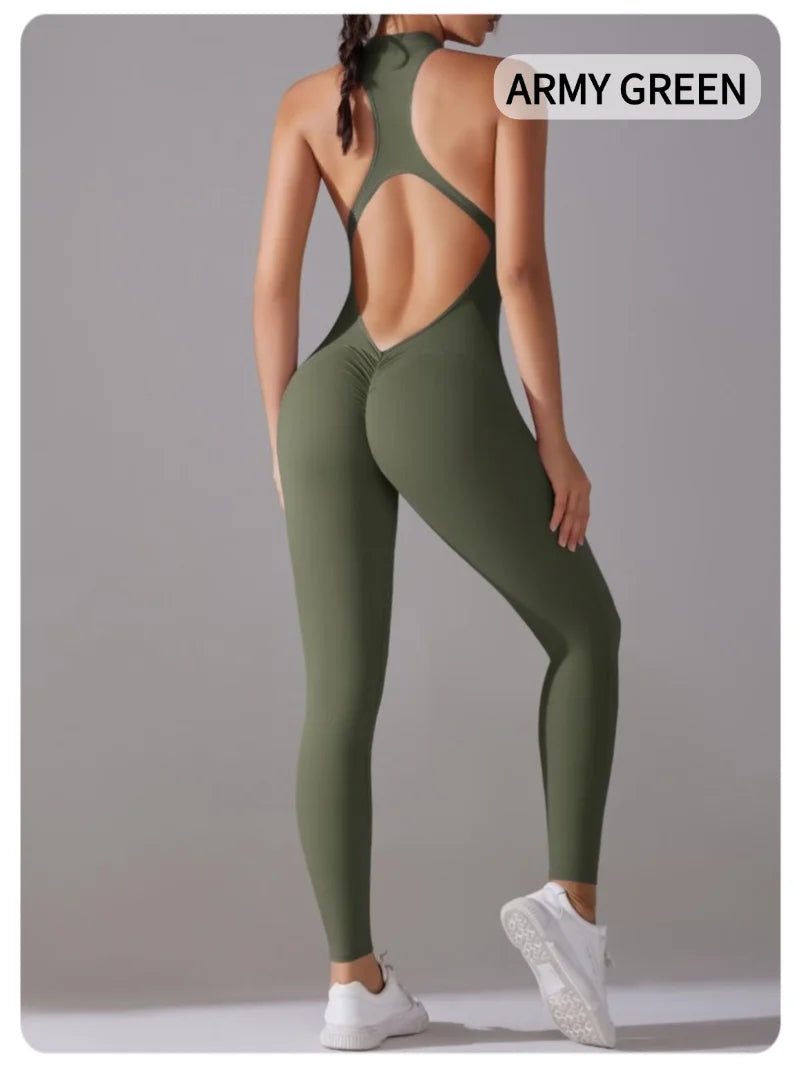 Women’s One-Piece Fitness Jumpsuit