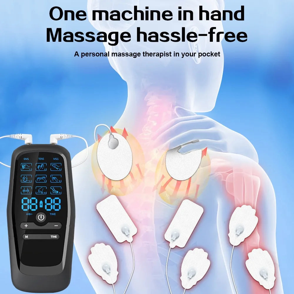 EMS Muscle Stimulator Pulse Acupuncture Digital Therapy Massager for Pain Relief