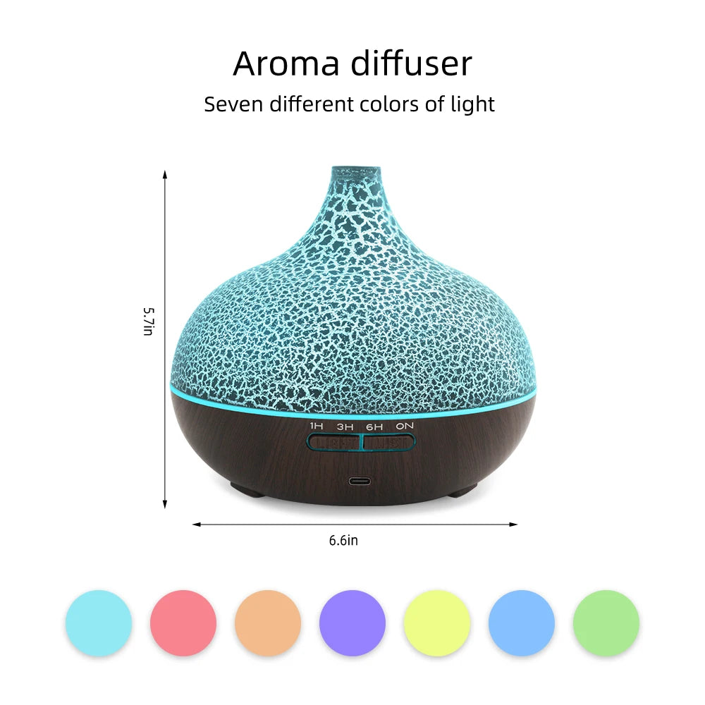 550ml Ultrasonic LED Humidifier Diffuser