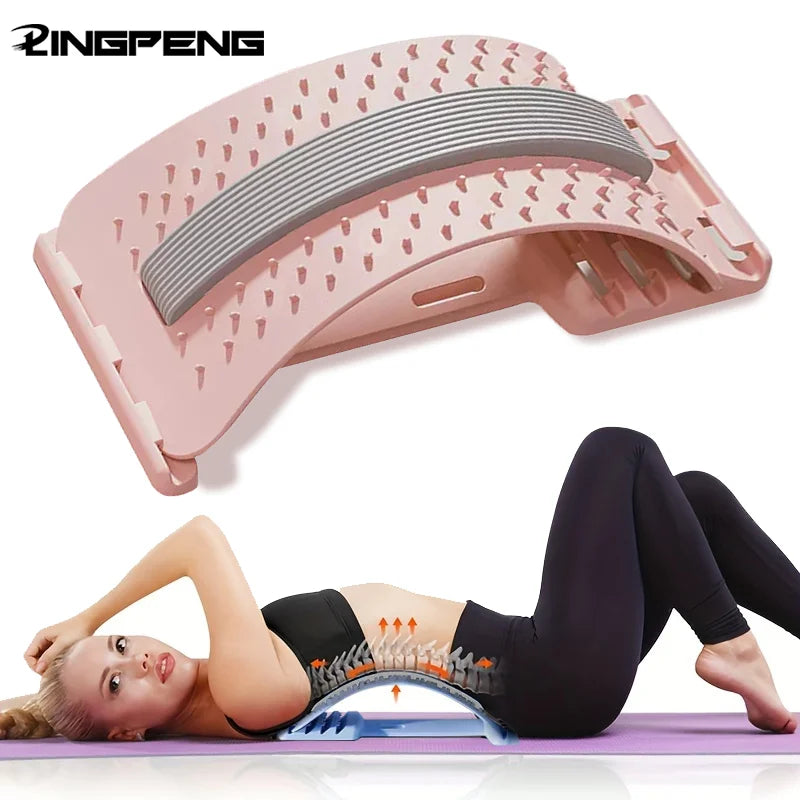 Lumbar Stretching Massager and Spine Correction Device