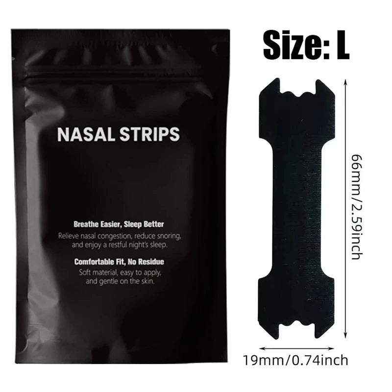 Black Nose Strips Extra Strength Anti Snoring Nasal Strips for Better Sleep