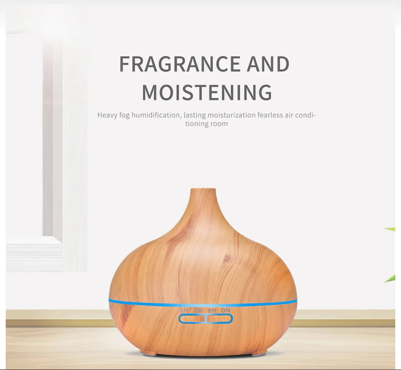 500ml Wood Grain Essential Oil Diffuser