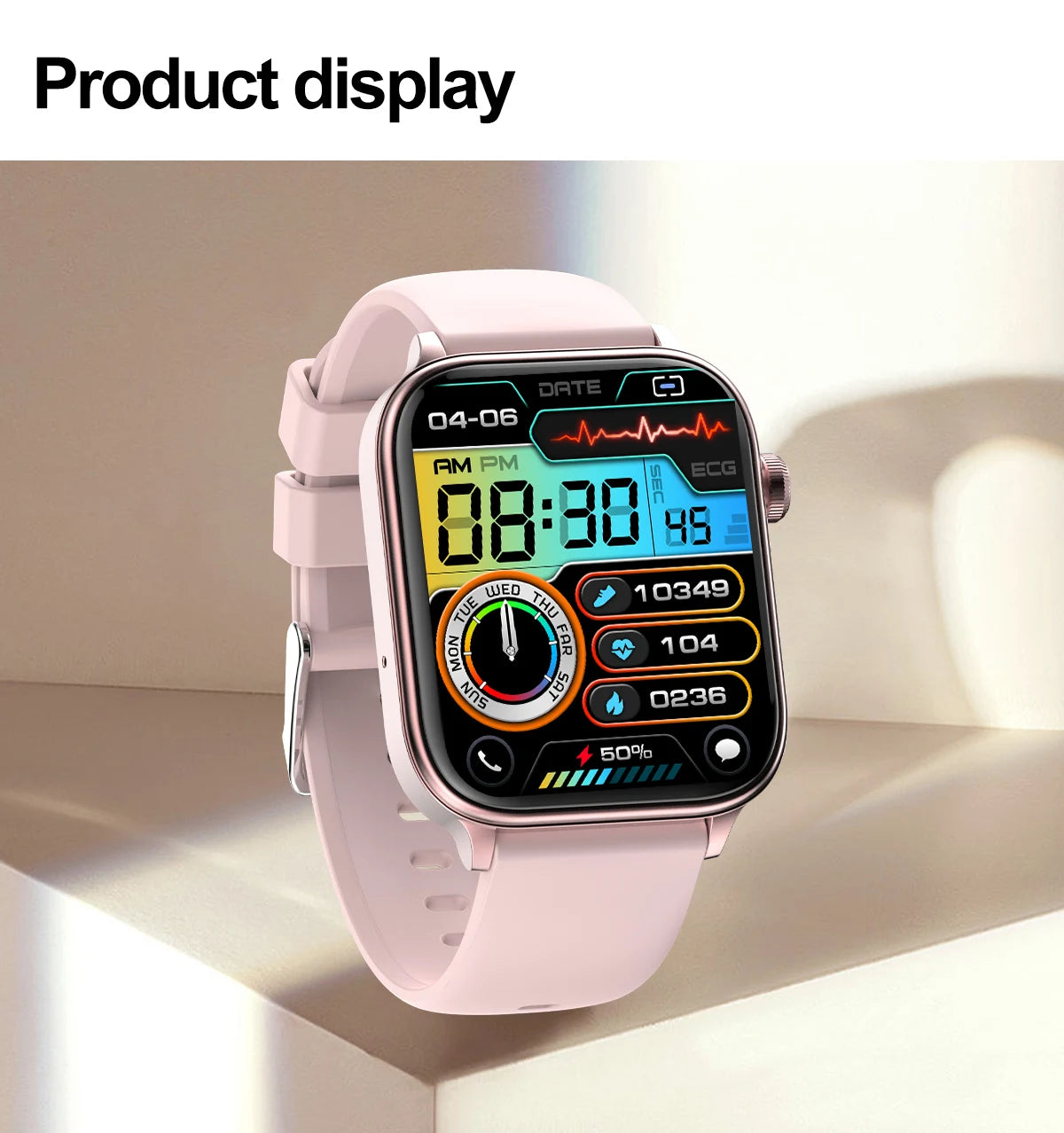 AI Diagnostic Detector Smart Watch with Health Monitoring for Women