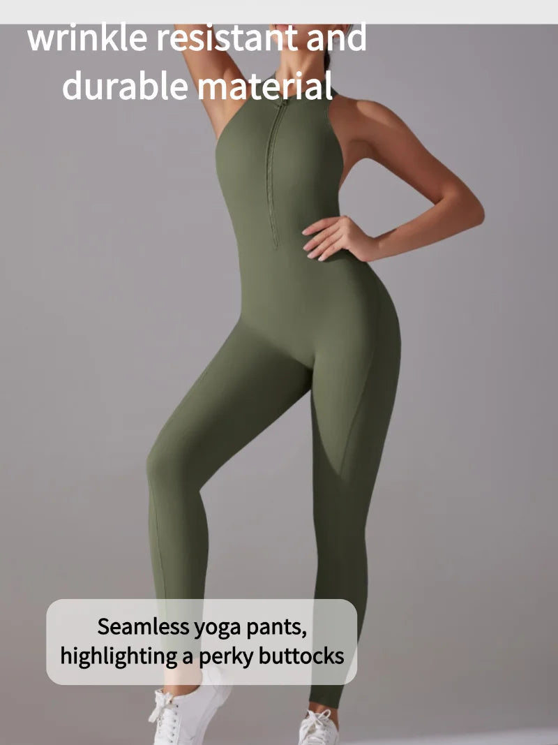 Women’s One-Piece Fitness Jumpsuit