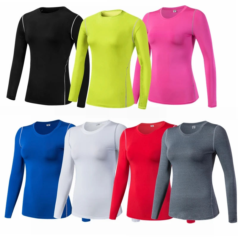 Women’s Long Sleeve Quick Dry Fitness Sport Shirt