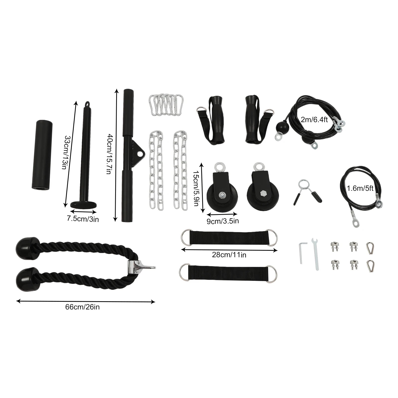 Home Gym Cable Pulley System