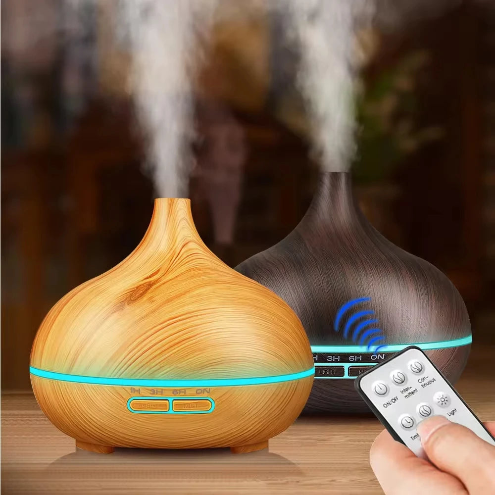 500ml Wood Grain Essential Oil Diffuser