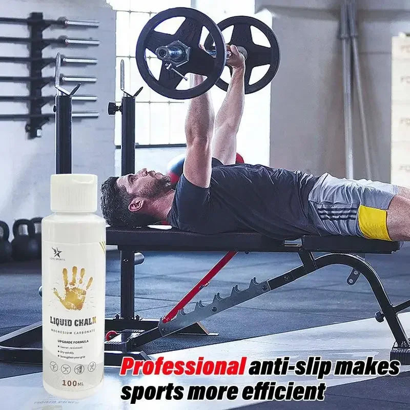 Liquid Chalk Sports Magnesium Grip Cream for Fitness, Weightlifting, and Climbing