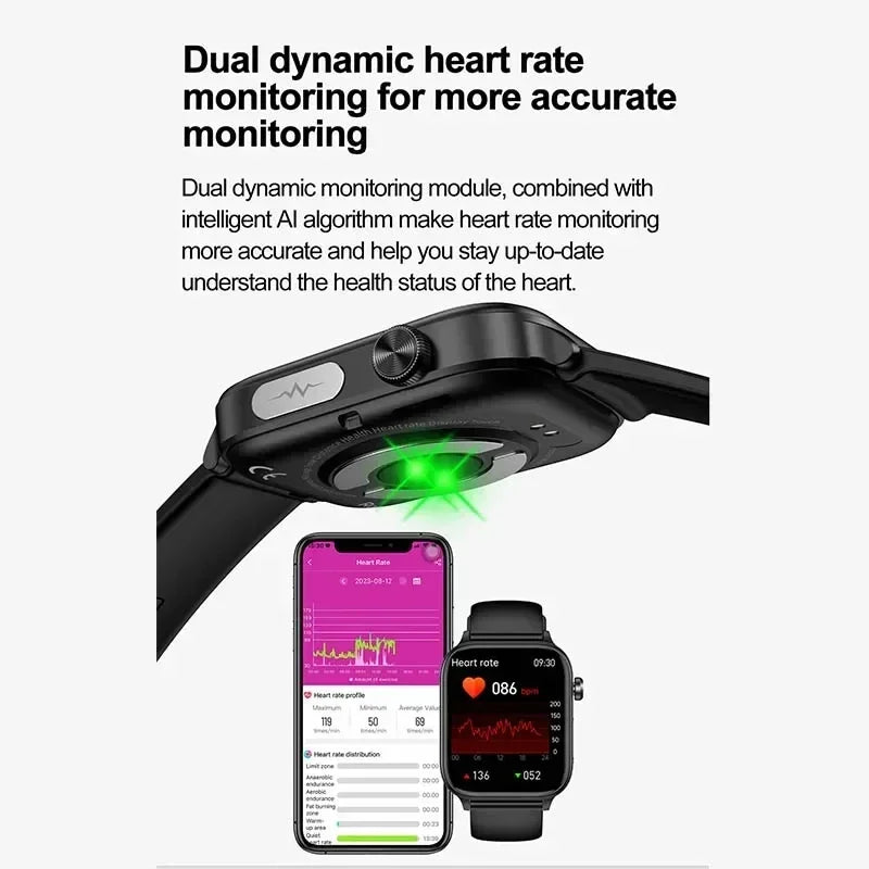 AI Diagnostic Detector Smart Watch with Health Monitoring for Women