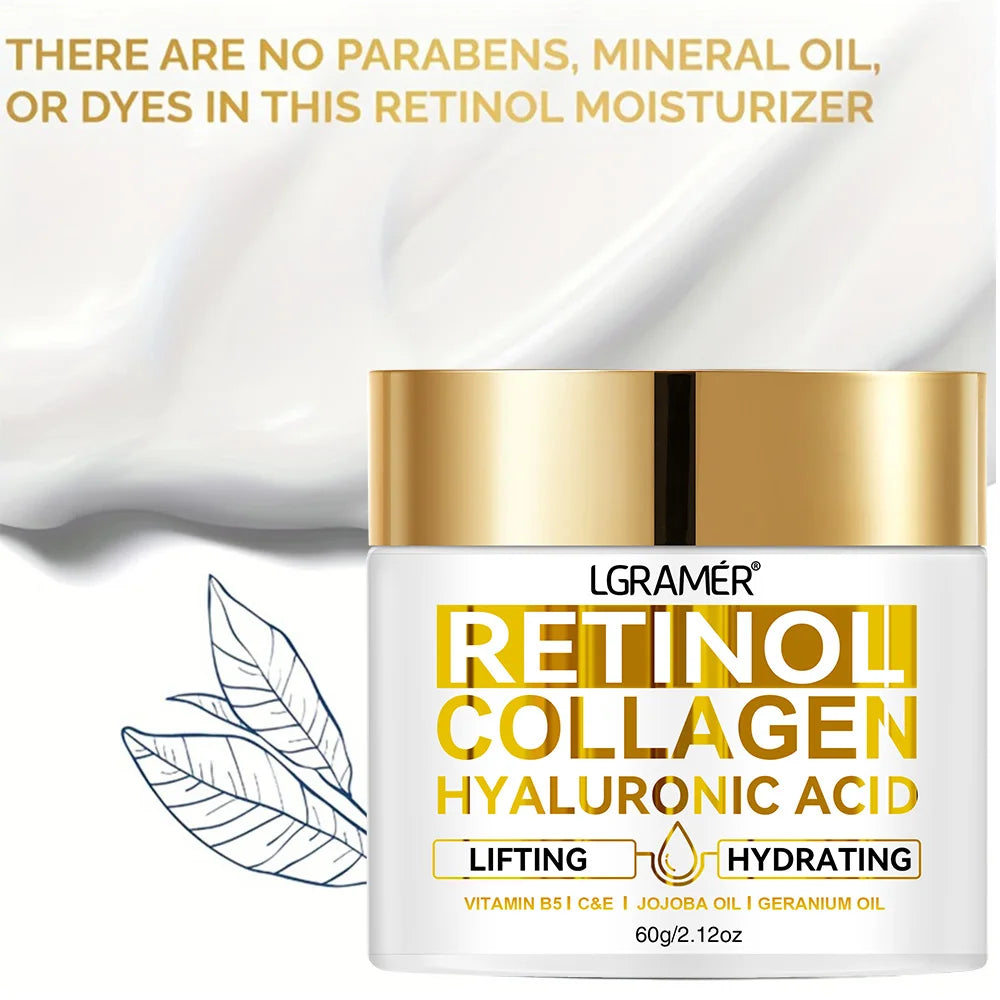 Retinol Face Cream with Collagen and Hyaluronic Acid