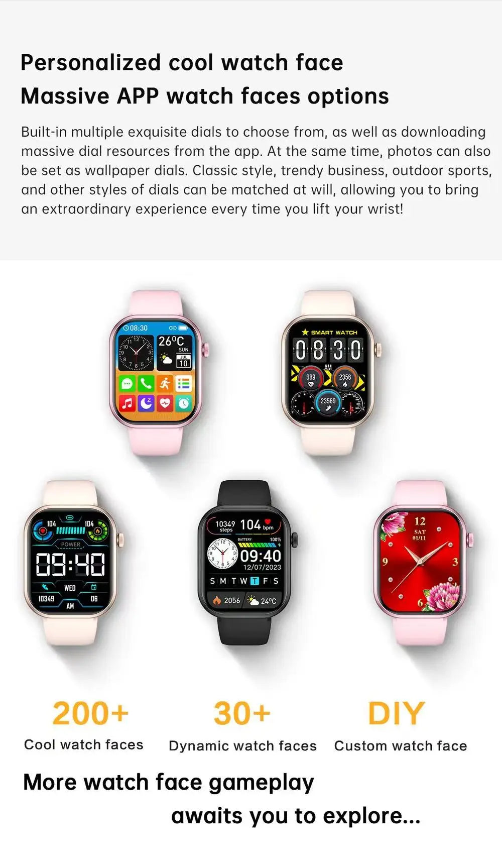 New Fashion Smart Watch 5 for Xiaomi Men and Women