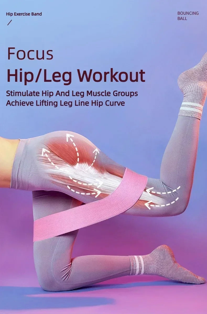 Fabric Resistance Hip Bands 3-Pack