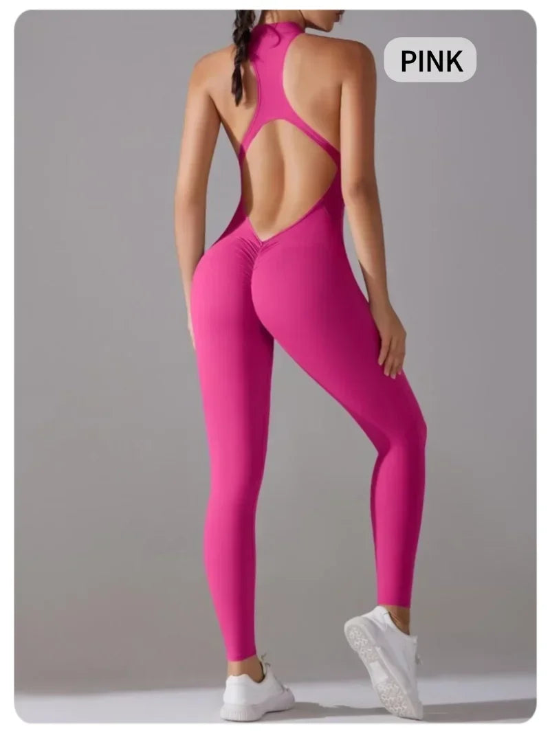 Women’s One-Piece Fitness Jumpsuit