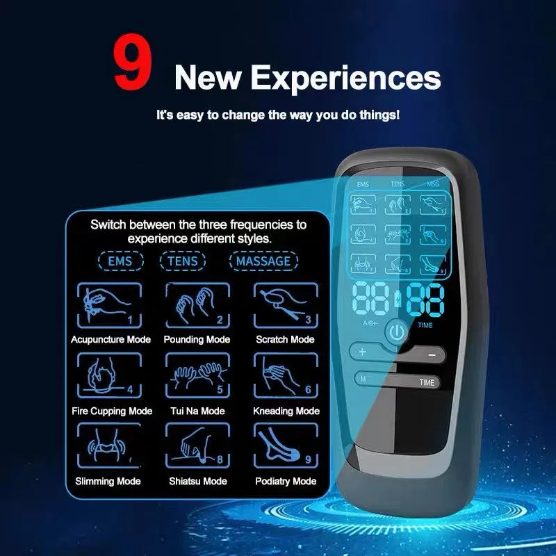 EMS Muscle Stimulator Pulse Acupuncture Digital Therapy Massager for Pain Relief